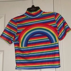 Amazon Rainbow Crop Top
